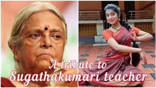 Krishna nee enne ariyilla  Tribute to Sugathakumari teacher  Dance Cover Padma Shalini [upl. by Almire]