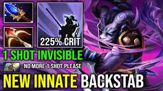 NEW 736 BACKSTAB Innate Ability 1 Shot Ninja Brutal Crit Strike Invisible Hyper Riki Carry Dota 2 [upl. by Celestine]