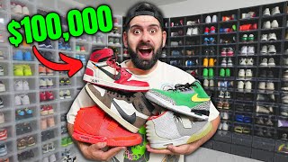 MY ENTIRE 100000 SNEAKER COLLECTION 2023 INSIDE MY INSANE SHOE CLOSET [upl. by Erdnassac350]