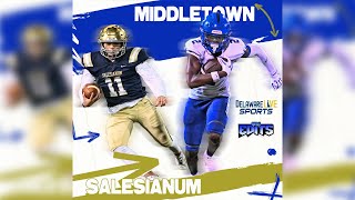 Salesianum visits Middletown Football LIVE from Middletown [upl. by Ellehcer]