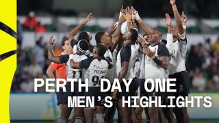 Fiji pull off an INCREDIBLE comeback  Perth HSBC SVNS Day One Mens Highlights [upl. by Erlin]