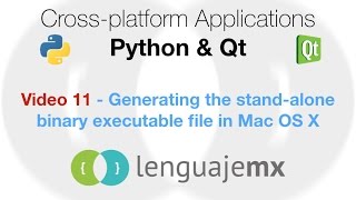 Crossplatform Applications with Python amp Qt 11  Compiling a standalone binary file [upl. by Coleville]