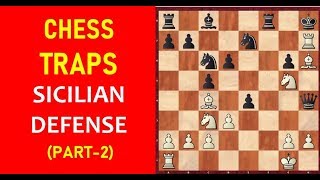 Chess Opening Traps in the Sicilian Defense Part2 [upl. by Curt]