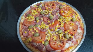 pizza fácil receita economica🍕☺️ [upl. by Notselrahc]