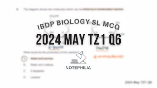 IB Biology SL 2024 May TZ1 Paper 1 Q6 [upl. by Reaht]