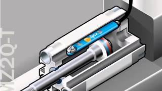 Two Adjustable Switching Points in One Sensor with the MZ2Q Magnetic Cylinder from SICK [upl. by Ennaeirb]