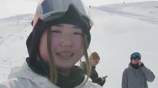 Japans Leila Iwabuchi lands world’s first frontside triple 1260 by a woman [upl. by Nogaem]