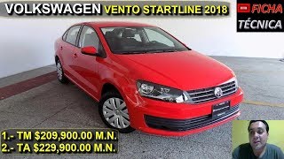 VENTO STARTLINE 2018  FICHA TECNICA [upl. by Zacarias156]