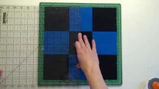 27 Piecing a Disappearing Nine Patch Quilt Block [upl. by Kaleena258]