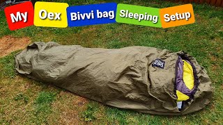 Full oex bivvi bag setup for bivvi bag wild camping all year round [upl. by Etnovaj]