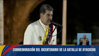 Maduro sobre Siria y deseos de la oposición de que haya una guerra civil en Venezuela [upl. by Yuma]