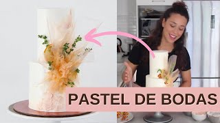 Pastel de Bodas con Decoraciones de Papel de Arroz [upl. by Eelibuj213]