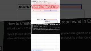 Create a Searchable Dropdown in Google Sheets StepbyStep Tutorial [upl. by Schnorr]
