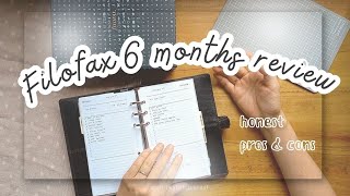 6 Months review on Filofax Personal Nappa  Sharing many pros and a few cons [upl. by Ringo]