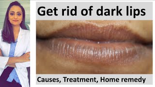 How to get rid of dark lips  Lighten dark lipshome remedy for dark lips Dermatolgist Dr Aanchal [upl. by Danni]