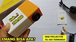 Simak dulu sebelum membeli Proyektor mini YG300 portable Murah [upl. by Noma]