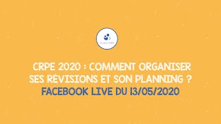 CRPE 2020 ～ COMMENT ORGANISER SES RÉVISIONS ET SON PLANNING [upl. by Mintz214]