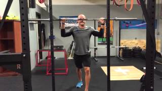 BM Overhead Barbell Press with Rack Scrape [upl. by Aisats]