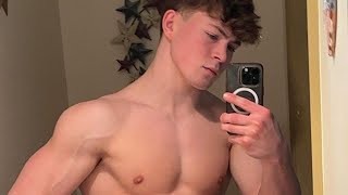 Handsome Teen Bodybuilder With Aesthetic Physique  Ethan Downey [upl. by Nola]