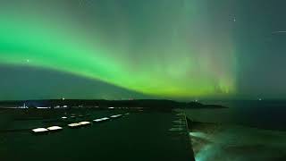 Northern lights Aurora lights NordKapp North Cape Norway September 26th 2022 [upl. by Rimma]