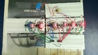 Digital Clock using 4026 and 555 [upl. by Alleira]