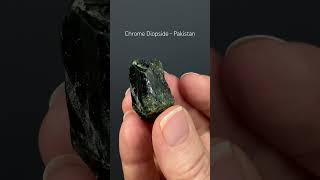 Deep Green Chrome Diopside Crystal from Shigar Valley Skardu Pakistan [upl. by Dulla590]