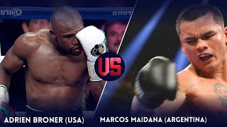 Adrien Broner vs Marcos Maidana  Full Fight Breakdown amp Highlights USA vs Argentina [upl. by Chlo226]