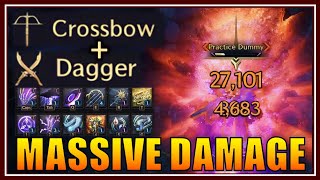 CROSSBOW amp DAGGER Massive Damage Skill Setup amp Rotation 62k in 6s single target Throne amp Liberty [upl. by Anedal]