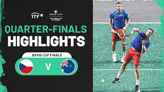 Highlights LeheckaPavlasek CZE v PurcellEbden AUS  Davis Cup Finals 2023 [upl. by Gittel]