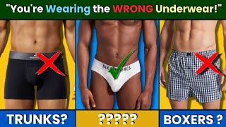 Types of Underwear for Men Briefs  Trunks amp Boxers [upl. by Pike785]