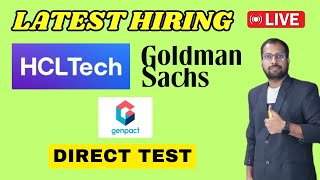 HCL Tech Latest Hiring Started  2025  2024  2023 Batch Hiring  Goldman Sachs Genpact HCL [upl. by Chadwick550]