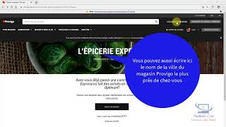 Comment faire son épicerie en ligne sur provigoca [upl. by Yentuoc]