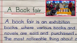 A Book Fair paragraphessay  20 lines on A Book Fair  A book Fair writing in English [upl. by Assylla130]