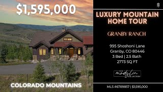 LUXURY MOUNTAIN Home in Granby Ranch COLORADO [upl. by Annaes]