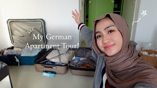 Exchange diaries🇩🇪 MY APARTMENT TOUR di Jerman Unpacking  tips hemat merantau untuk students✨ [upl. by Arliene]