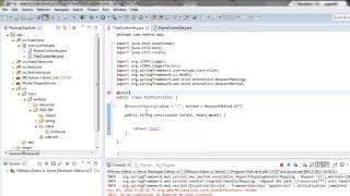 Tutorial Spring Java Web  Crear una vista y su controlador [upl. by Nimajneb116]