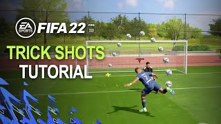 FIFA 22 TOP 5 FANCY TRICK SHOTS TO USE IN FUT 22  FANCY amp EFFECTIVE SKILLS TUTORIAL [upl. by Pirozzo]