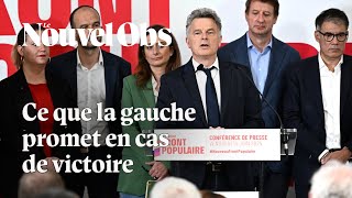 Le Nouveau Front populaire dévoile le programme de la gauche pour les législatives [upl. by Pepita]