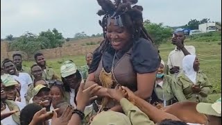 TOYIN ABRAHAM HOSTED NYSC MEMBERS ON HER MOVIE SET [upl. by Kannan]