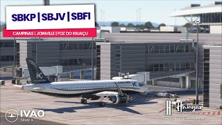 🔴LIVE🔴🛫SBKPVCP  SBJVJOI 🛬SBFIIGU ✈️Airbus A320 iKDrones ivao msfs2020 HANGARV ikdrones [upl. by Nnyla]