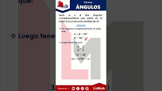 Ángulos Complementarios  Problema 04 [upl. by Noak]