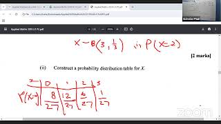 Unit 1 Applied Mathematics Binomial distribution [upl. by Lal]