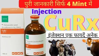 curx injection  Ketoprofen and Enrofloxacin injection  curex injection use in hindi [upl. by Aehsat766]