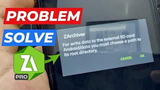 ZArchiver Fix For Write Data To PhoneAndroid  Problem Solve 2024 [upl. by Sabas]