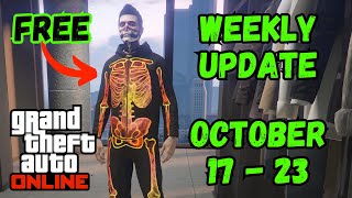 Weekly Update October 17  23 in GTA 5 Online FREE Outfit 2X amp RP Discounts Removed Cars etc [upl. by Lorrimer]