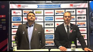 Presskonferens efter FärjestadMoDo [upl. by Aidyn]