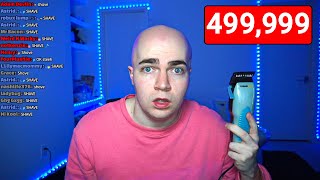 SHAVING MY HEAD AT 500000 SUBSCRIBERS [upl. by Anitroc790]