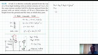 12–29 Kinematics of a Particle Chapter 12 Hibbeler Dynamics Benam Academy [upl. by Belamy762]