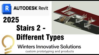 Stairs 2a  Using Revits buildin stairs tool [upl. by Castor42]