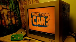 Gaming on CRT  Apple TV 240p Composite  What the Car  Hitachi Cube CRT TV [upl. by Hehre]